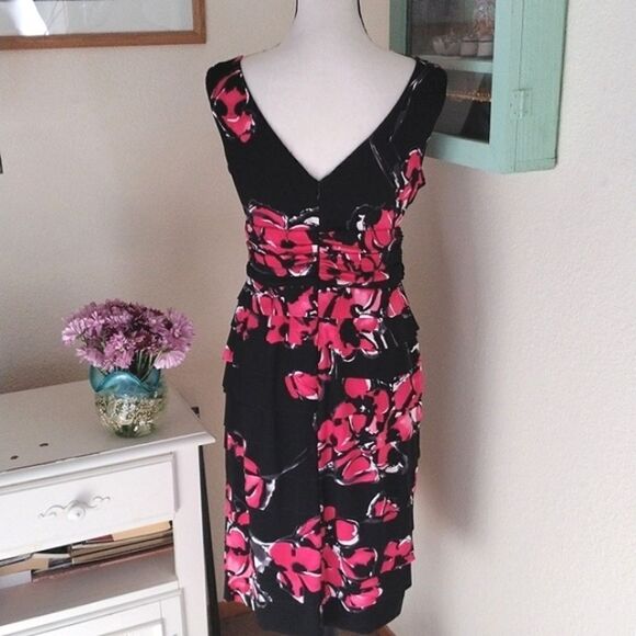 Jones New York Dark Floral Soft Knit Dress - Picture 8 of 12